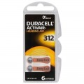 Elementas DA312 (PR41) 1.45V klausos aparatams Duracell (vieneto kaina) 